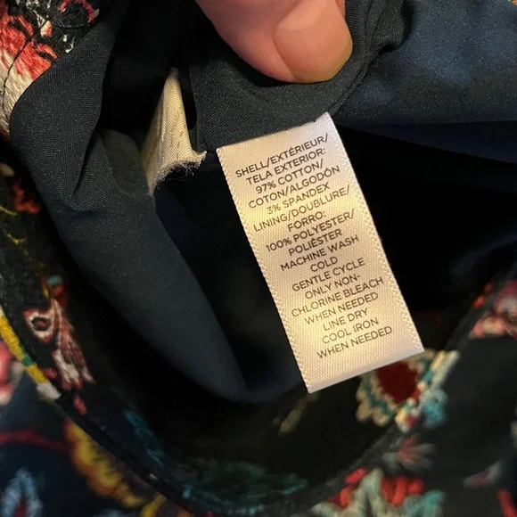 LOFT Floral Pencil A-line Skirt size 14 - Picture 6 of 8